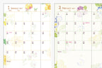 Midori Pocket Diary B6 Slim Country Time Flower 2027