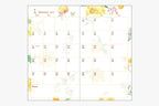 Midori Pocket Diary B6 Slim Country Time Flower 2027