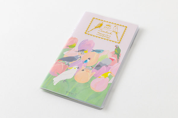 Midori Pocket Diary B6 Slim Bird 2027