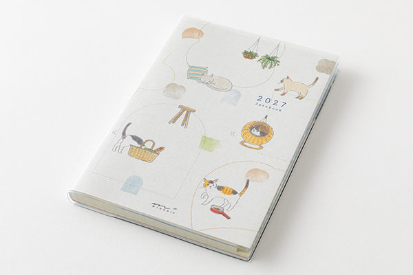 Midori Pocket Diary B6 Cat 2027
