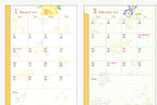 Midori Pocket Diary B6 Country Time Flower 2027