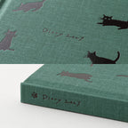 Midori Book Style Diary B6 Variant Cat Green 2027