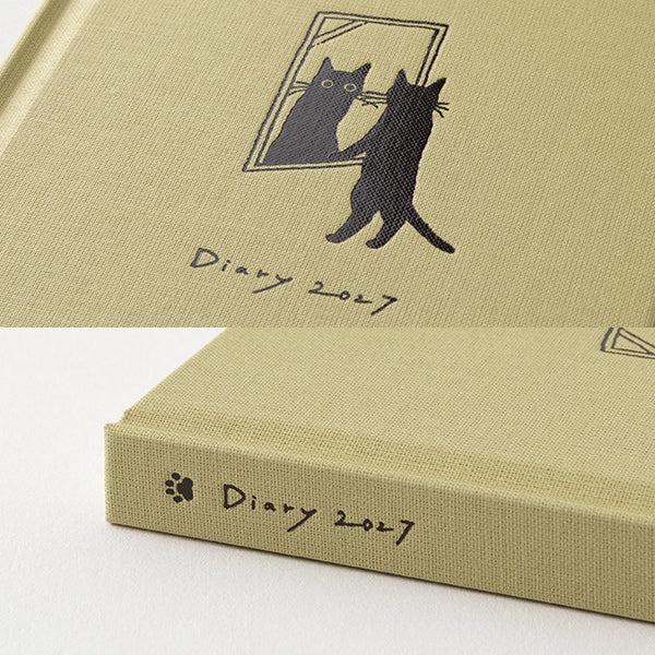 Midori Book Style Diary B6 Variant Cat Beige 2027