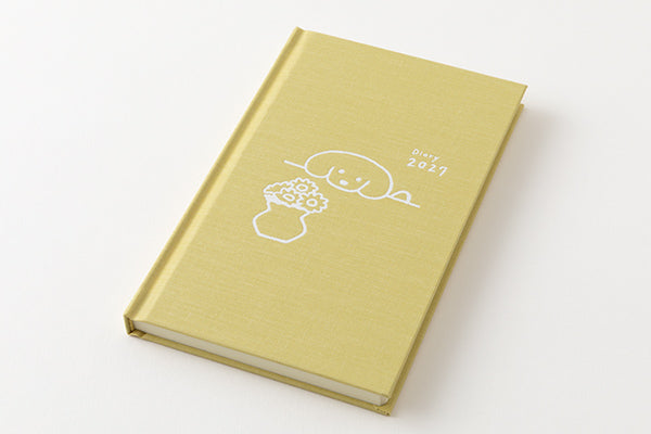 Midori Book Style Diary B6 Variant Dog Yellow 2027