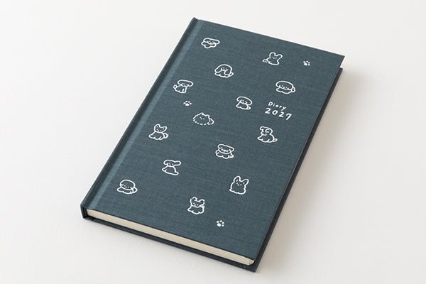 Midori Book Style Diary B6 Variant Dog Navy 2027
