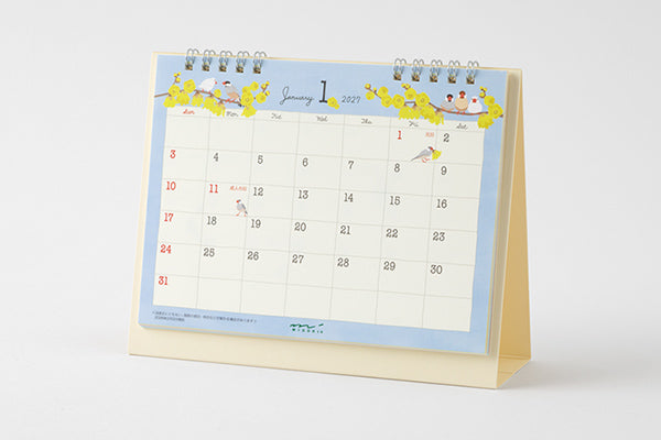 Midori Calendar Ring M Bird 2027