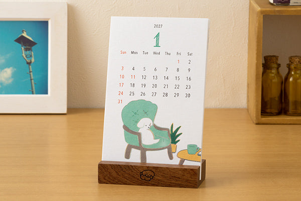 Midori Stand Calendar Dog 2027