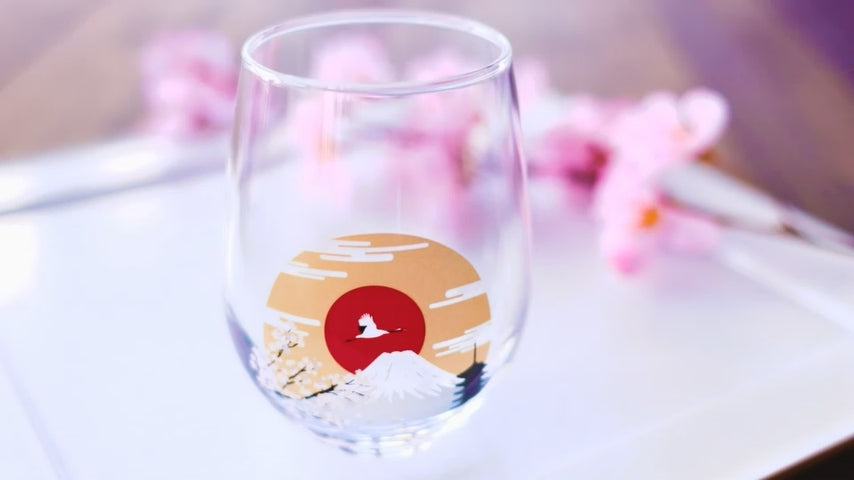 Marumo Takagi Colour Changing Mount Fuji Round Glass 2P Set