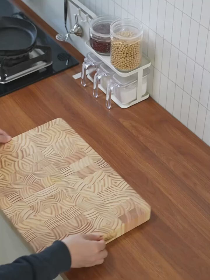 Shimoyama Pine Chessboard Cutting Board 45 x 32cm