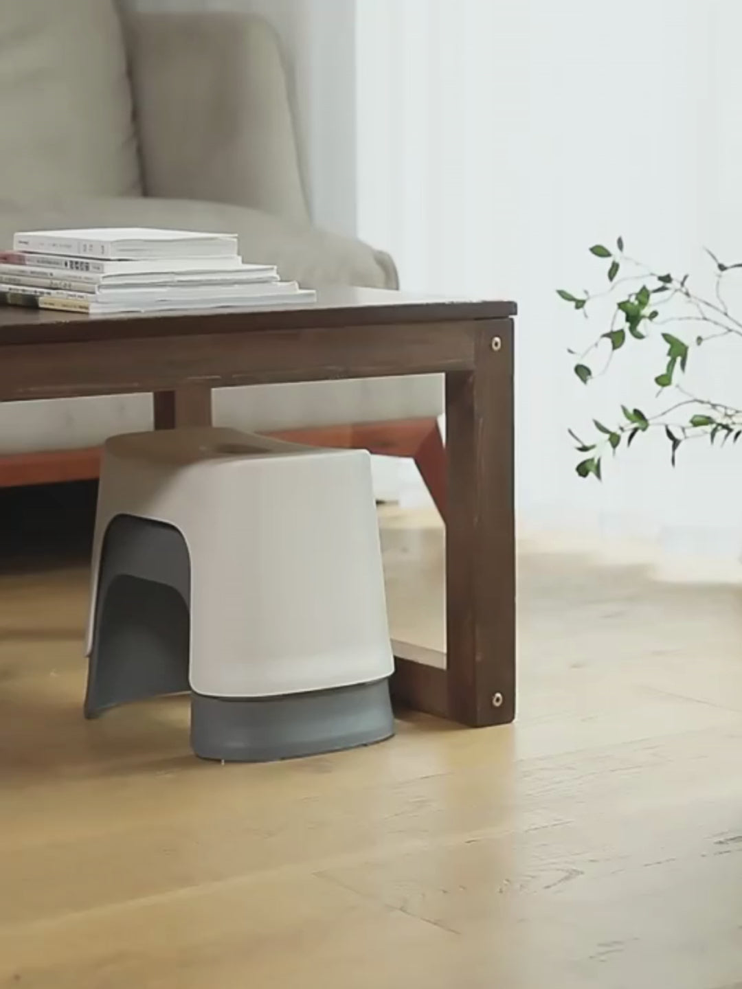 Shimoyama Plastic Low Bath Chair Stool