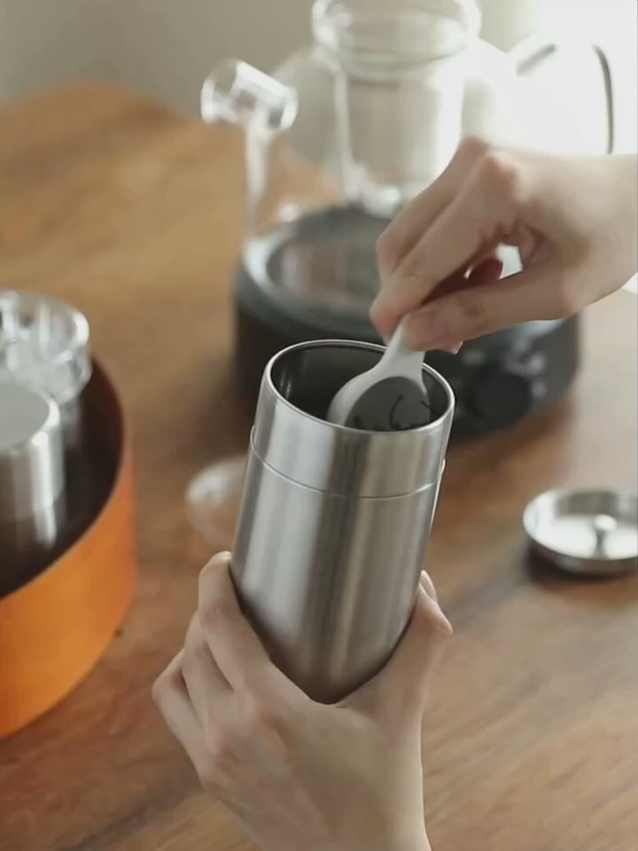 Shimoyama Stainless Steel Tea Storage Jar - 580ml