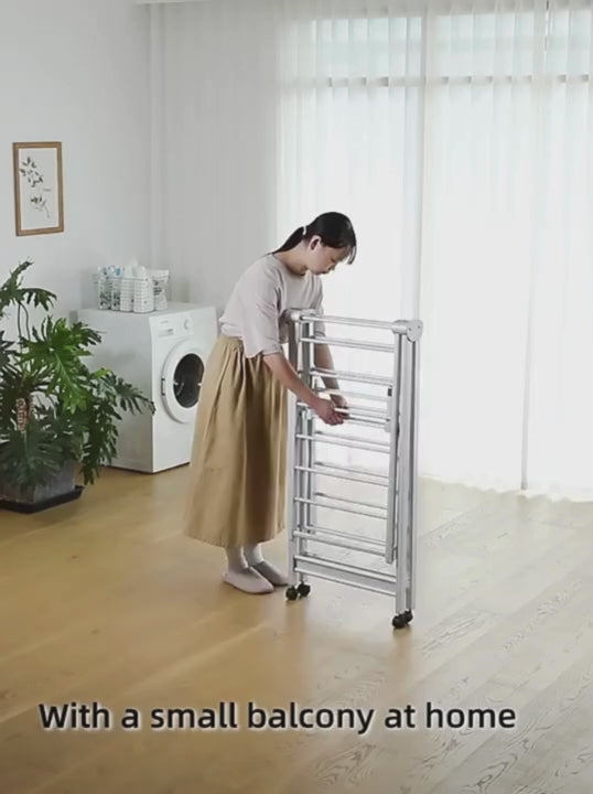 Shimoyama Wing Folding Clothes Drying Rack - L