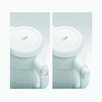 Zojirushi bottle lid open and closed positions showing handle mechanism