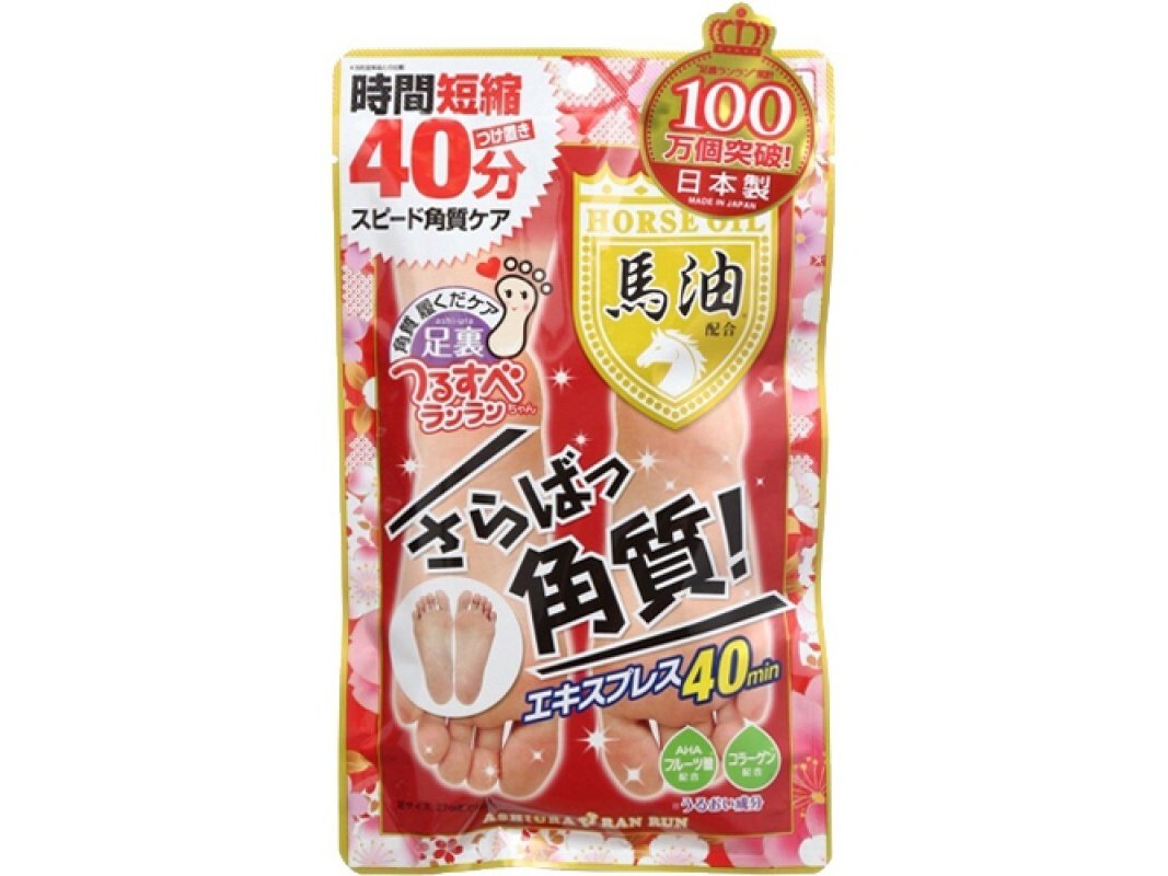 ASHIURA Ran Run Horse Oil Express Feet Mask ml pcs