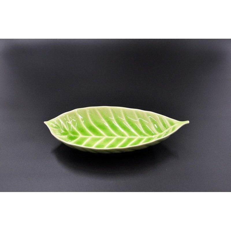 Aito Seto Yaki Leaf Plate 23 x 11.8cm