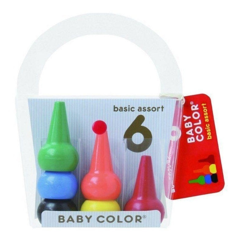 Aozora Baby Color Crayon Basic 6 Colors