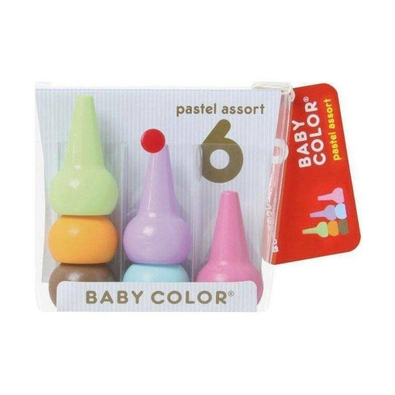 Aozora Baby Color Crayon Pastel 6 Colors