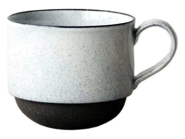 Aqua Stacking Soup Mug White