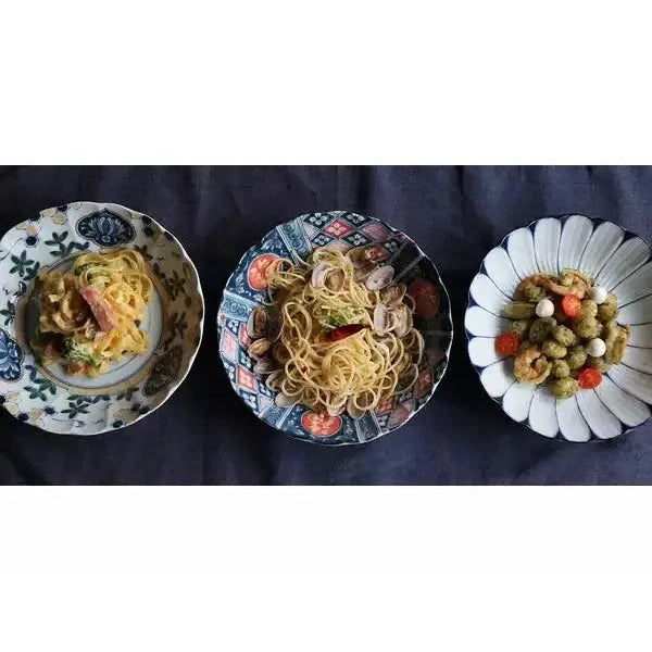 Awasaka Mino-ware Good Fortune Dish 3P Set