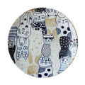 Awasaka Cat Town Dinner Plate 23.5D 2.5H