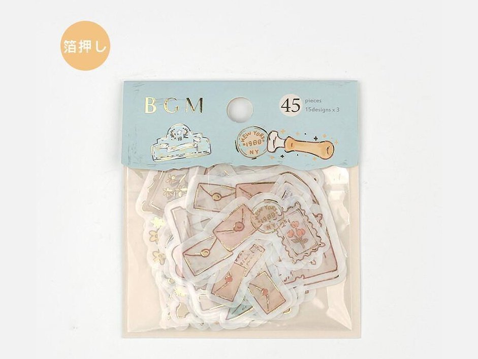 BGM Alice Letter Cat Deco Stickers pcs