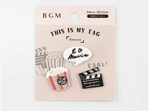 BGM Embroidered Movie Cinema Sticker