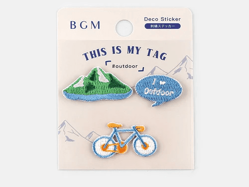 BGM Embroidered Outdoor Adventure Sticker