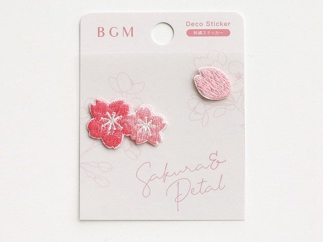 BGM Embroidered Sakura Petal Sticker
