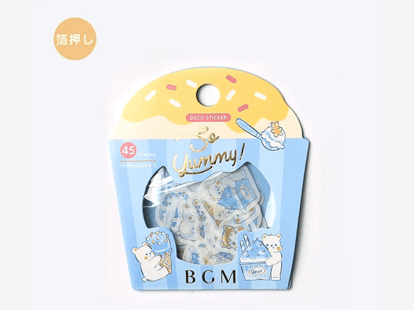BGM Ice Desserts Bear Sticker pc