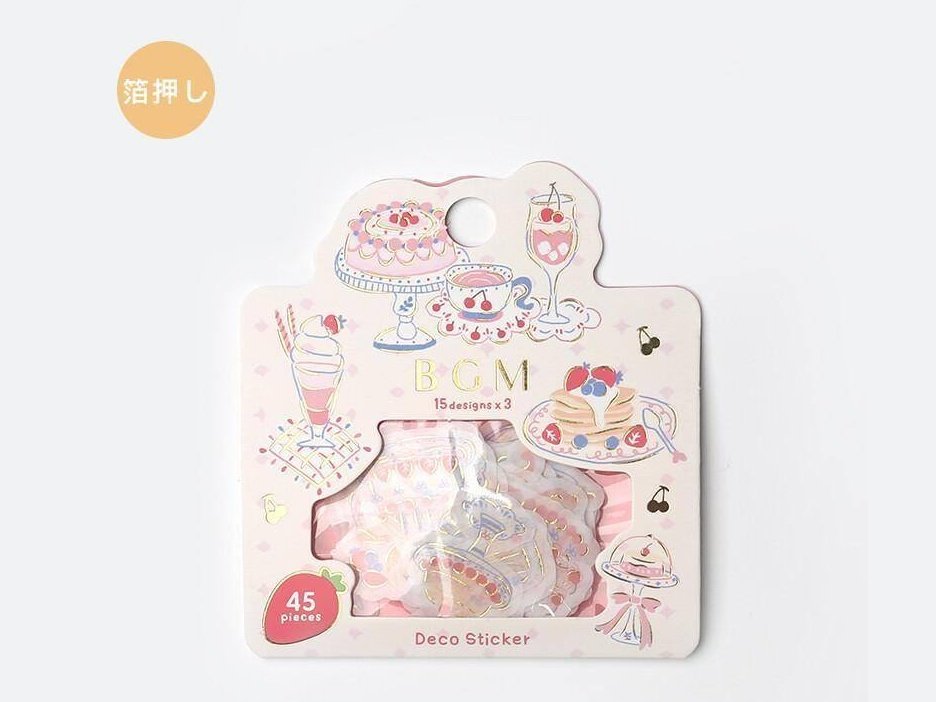 BGM Princess Tea Time Deco Stickers pcs