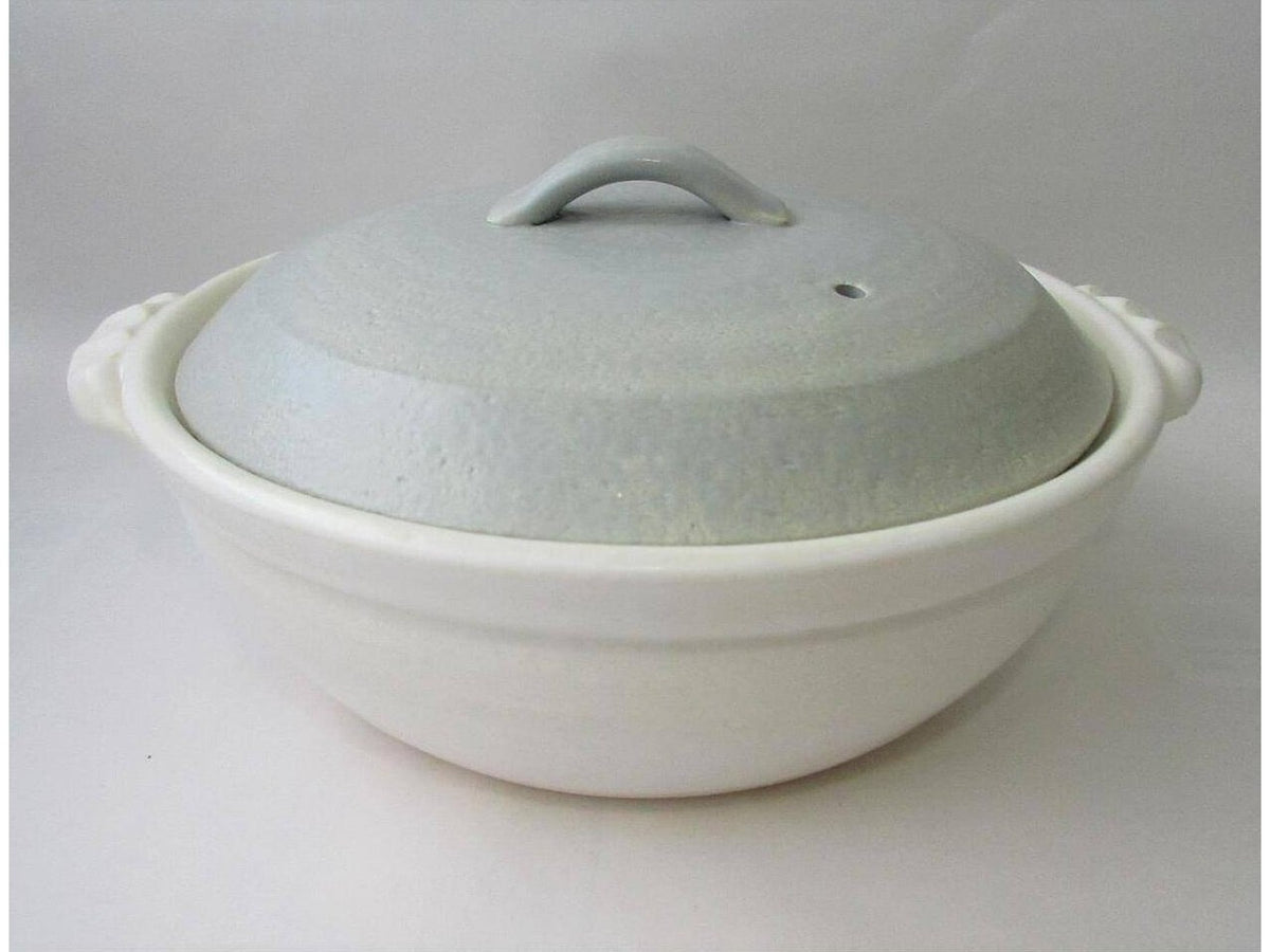 Bankoware Modern Style White Clay Pot Size IH