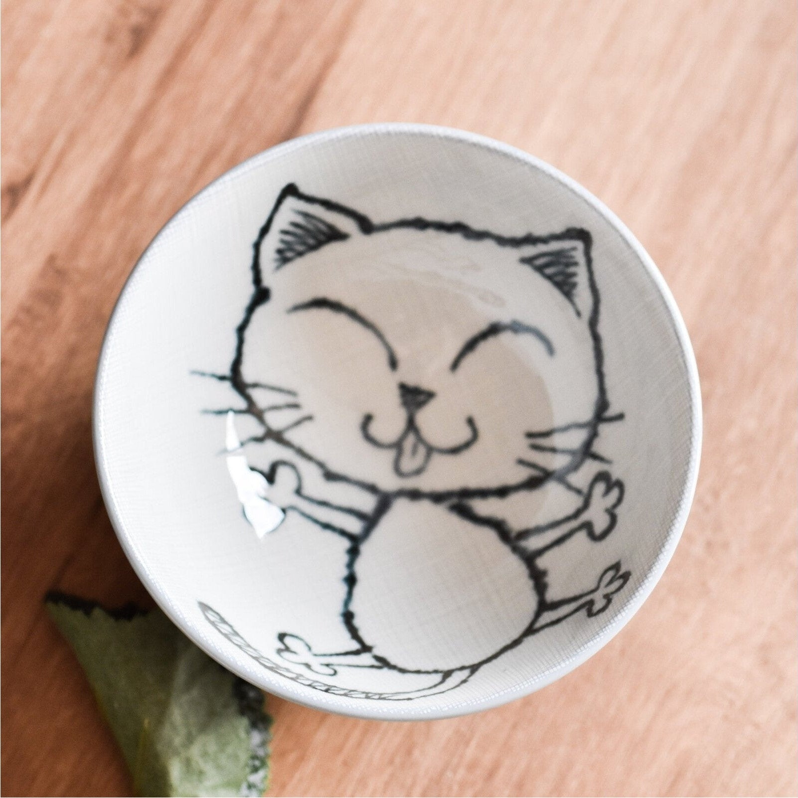 Blue Cat Rice Bowl 10.6D 5.1H