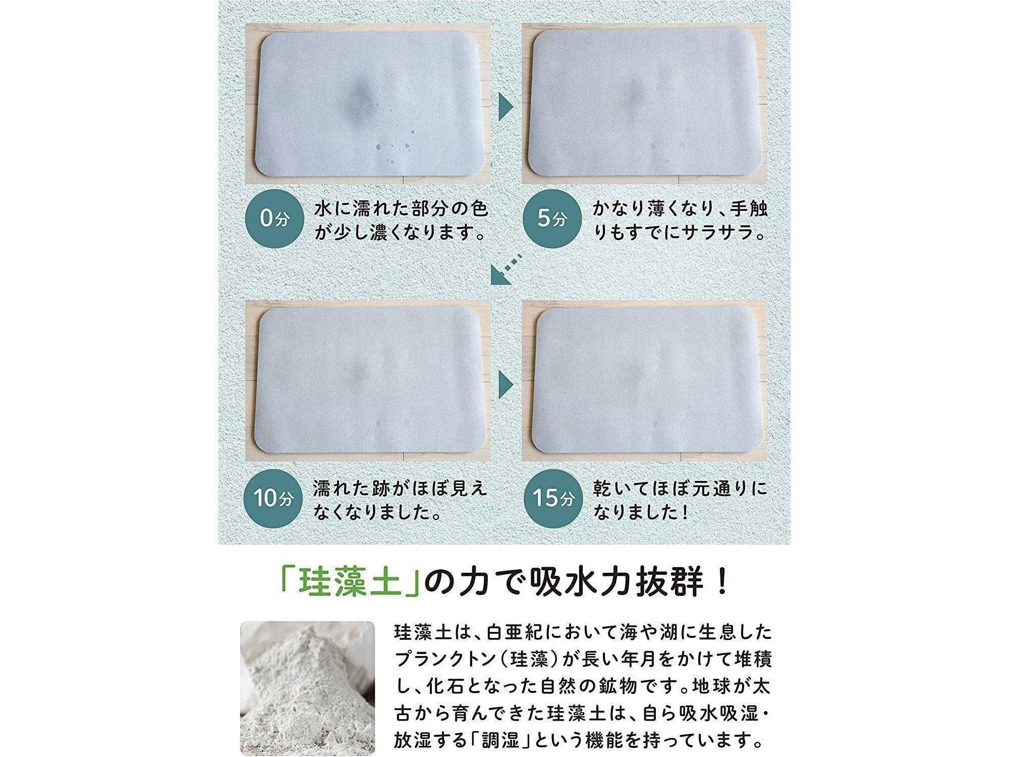 CB Japan Diatomaceous Earth Soft Bath Mat cm
