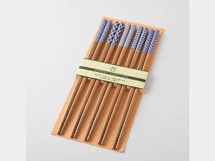 CDF Japone Natural Bamboo 5-pair Chopstick Set
