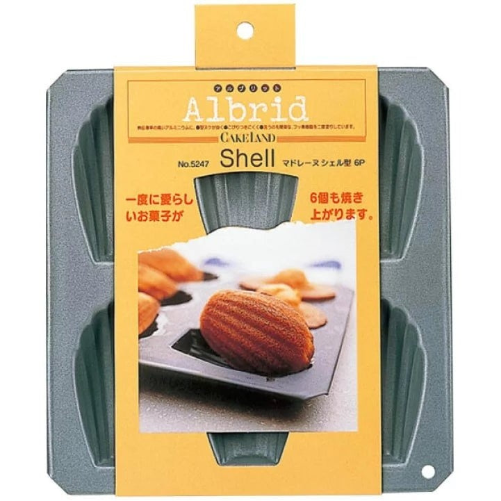 Cakeland Albrid Madeleine Shell Mold 6P