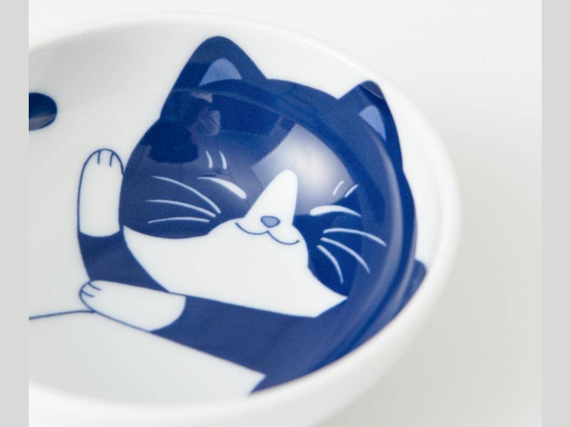 Chigura Cat Rice Bowl pc Set