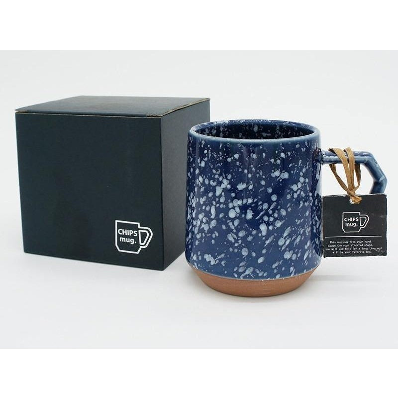 Chips Mug Splash Navy-White 380ml