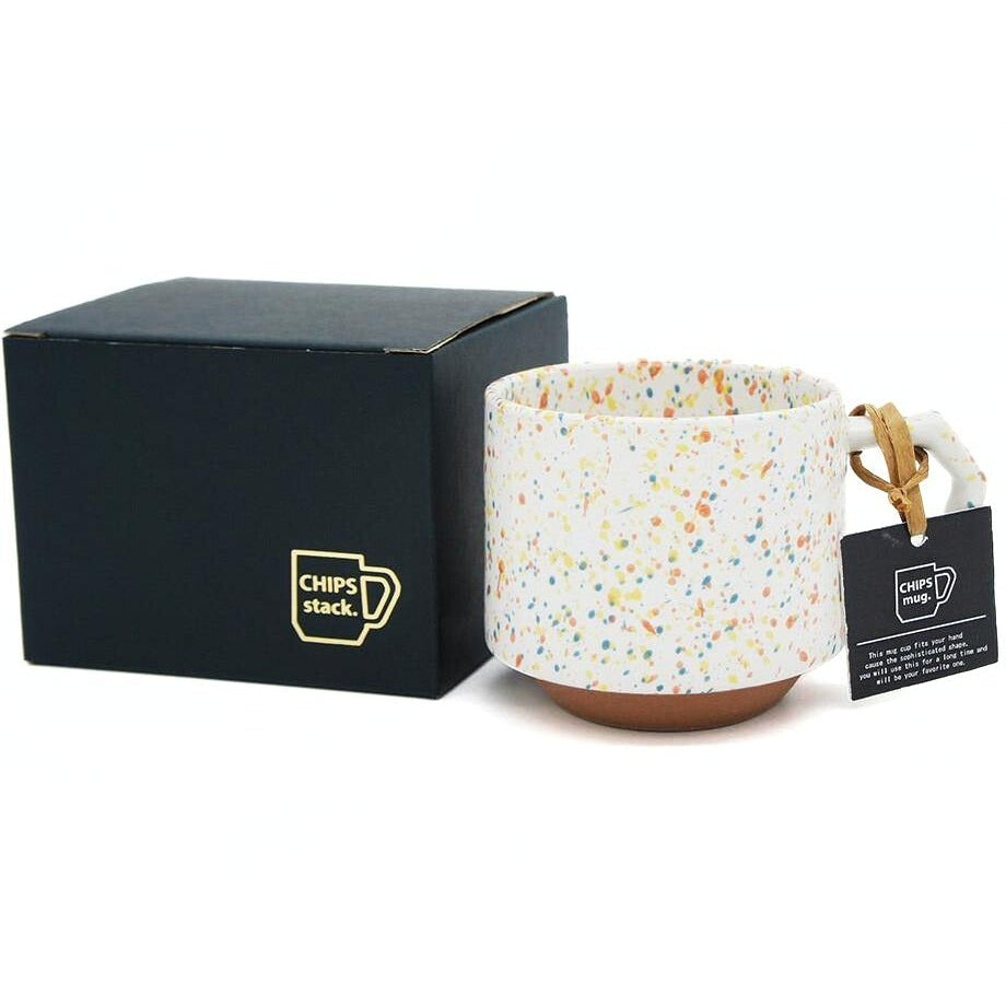Chips - Stack Mug Splash White Orange 280ml