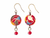 Corazon Kimono Crane Ball Earrings