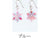 Corazon Noren Acrylic Hooked Pierced Earrings Sakura Blue