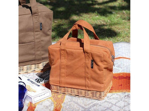 Creer Merry Canvas Lunch Bag Size S-Brown