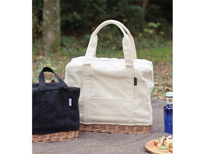 Creer Merry Canvas Lunch Bag Size White