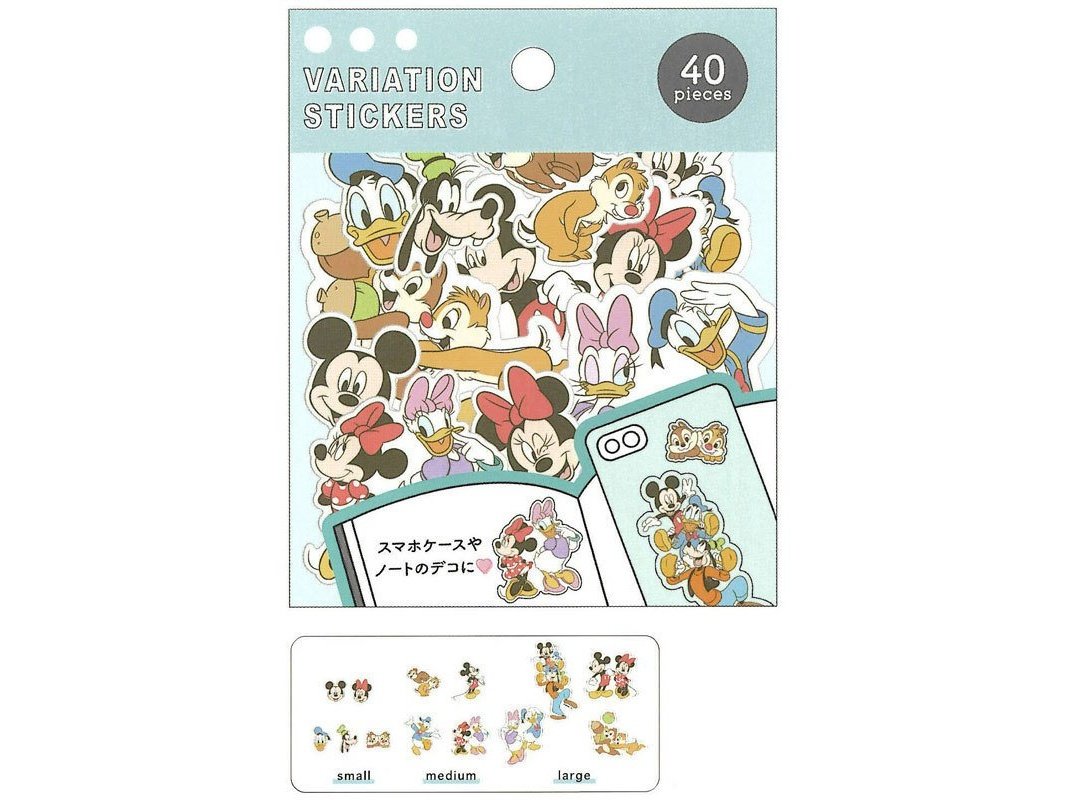 Crux Mickey &amp; Friends Variation Stickers 40pc