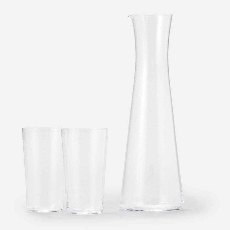 Edo Glass Usuhari Japanese Sake Glass 3P Gift Box Set