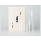 Edo Glass Usuhari Japanese Sake Glass 3P Gift Box Set