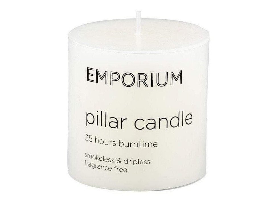 Emporium Pillar Candle cm Whi