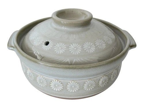 Ginpo Kikka Banko Donabe Japanese Clay Pot for 3 to 4 persons