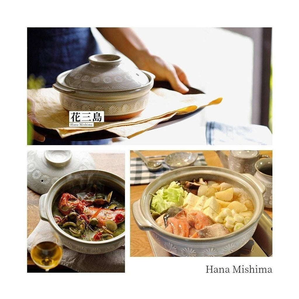 Ginpo Hana Mishima Claypot 2.2L Size 8