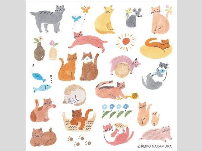HITOTOKI Pop Sticker Cat