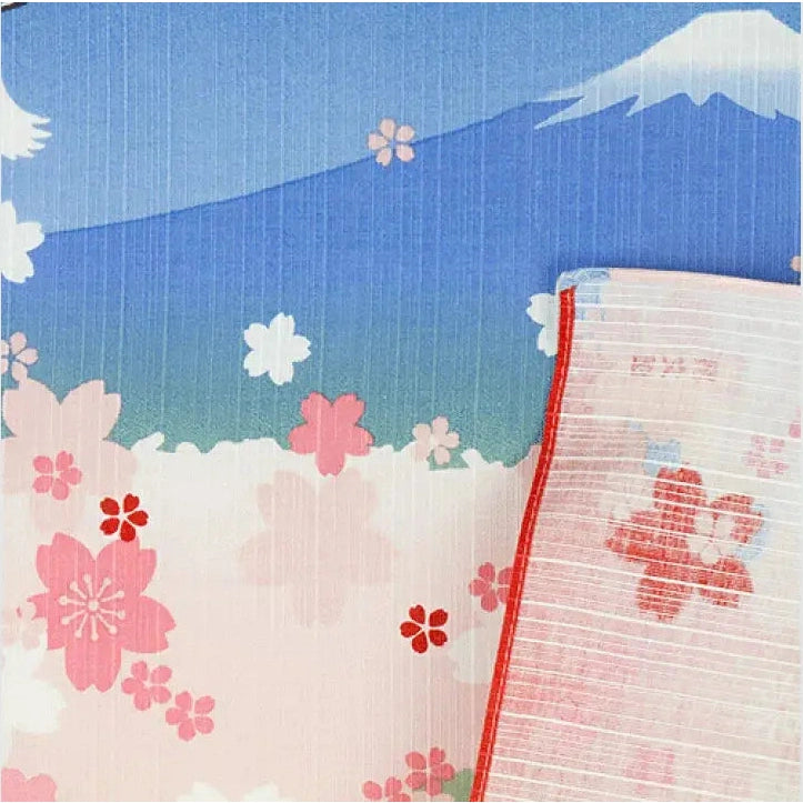 Hamamonyo Mt Fuji and Sakura Furoshiki Wrapping Cloth 50x50